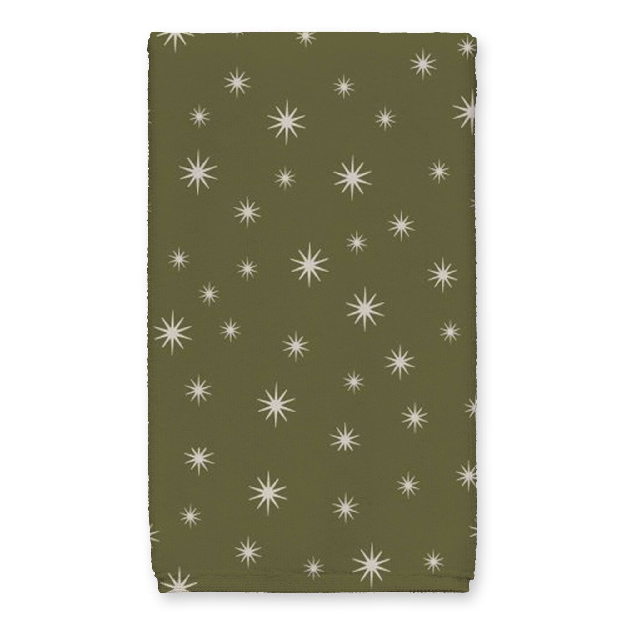 Family Greatest Gift Green Twinkle Tea Towel - Set of 2